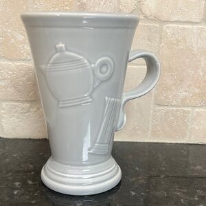 Vintage Gray Fiesta Pedestal Mug